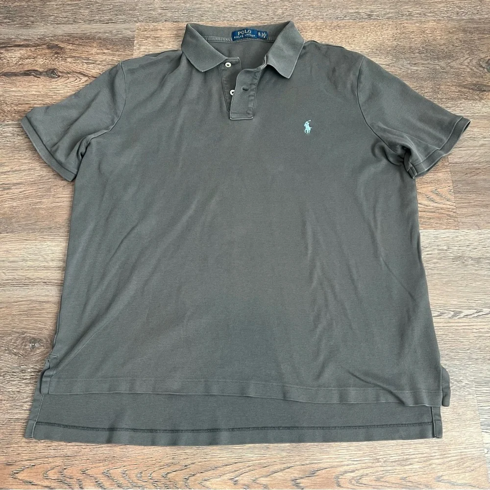 Polo Ralph Lauren Men’s Classic Fit Polo Shirt XL Charcoal Grey / Blue Pony Logo